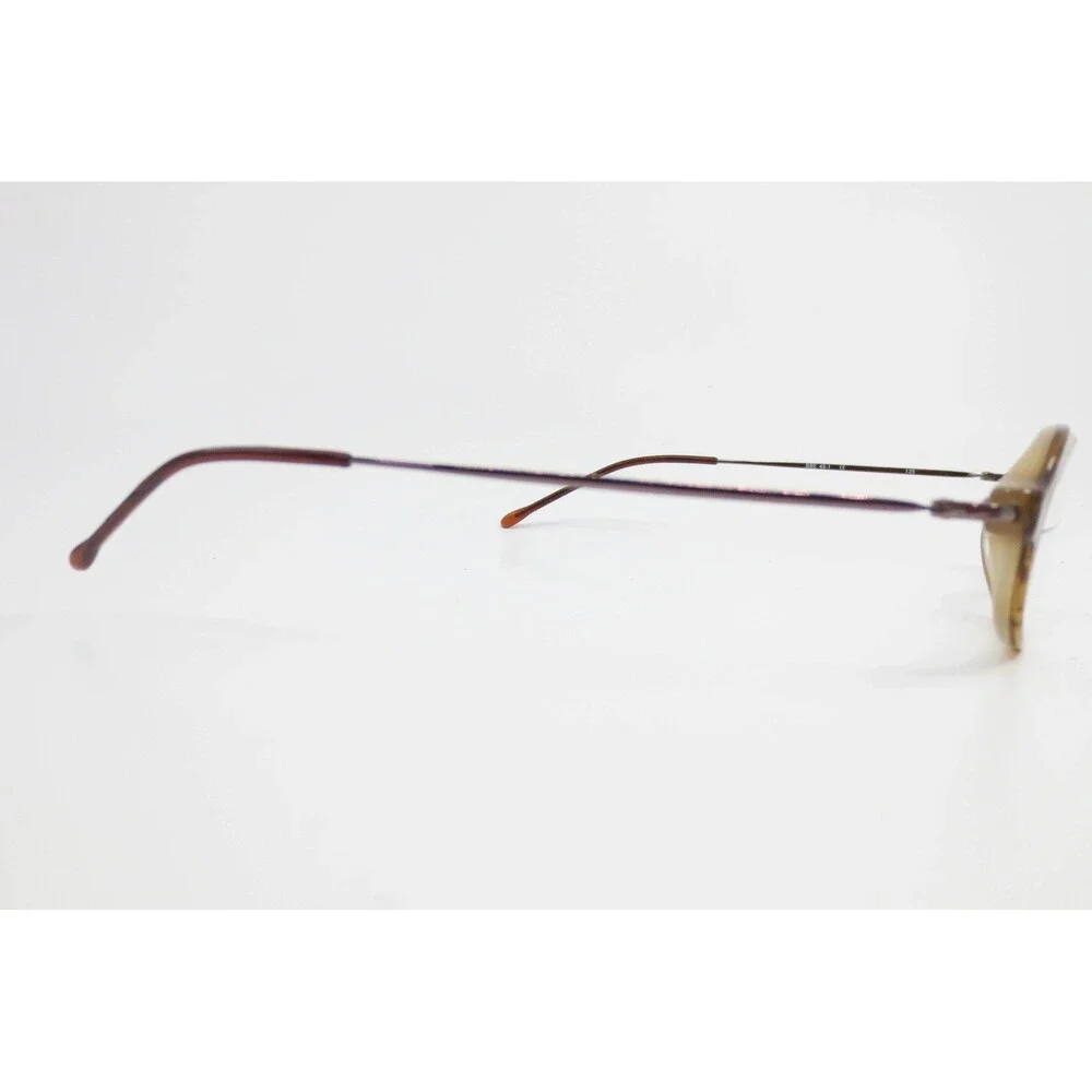 Bill Blass BBE 45-1 Oval Tortoise Shell Eyeglasses Frames Brown Bronze 135mm